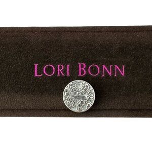 LORI BONN Sterling Silver Slide Charm For Bracelet